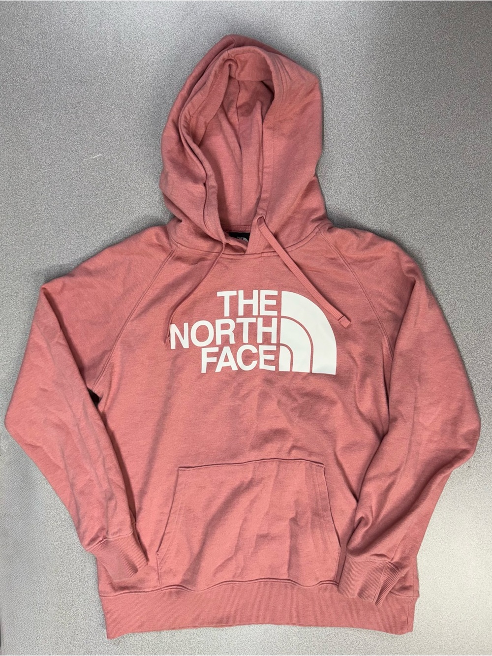 The North Face Rose Crewneck Hoodie with White Logo Graphic